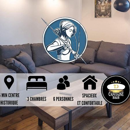 Le Logis De L'Arc - 5Min Hypercentre - Max 6 Personnes Apartment Troyes Bagian luar foto